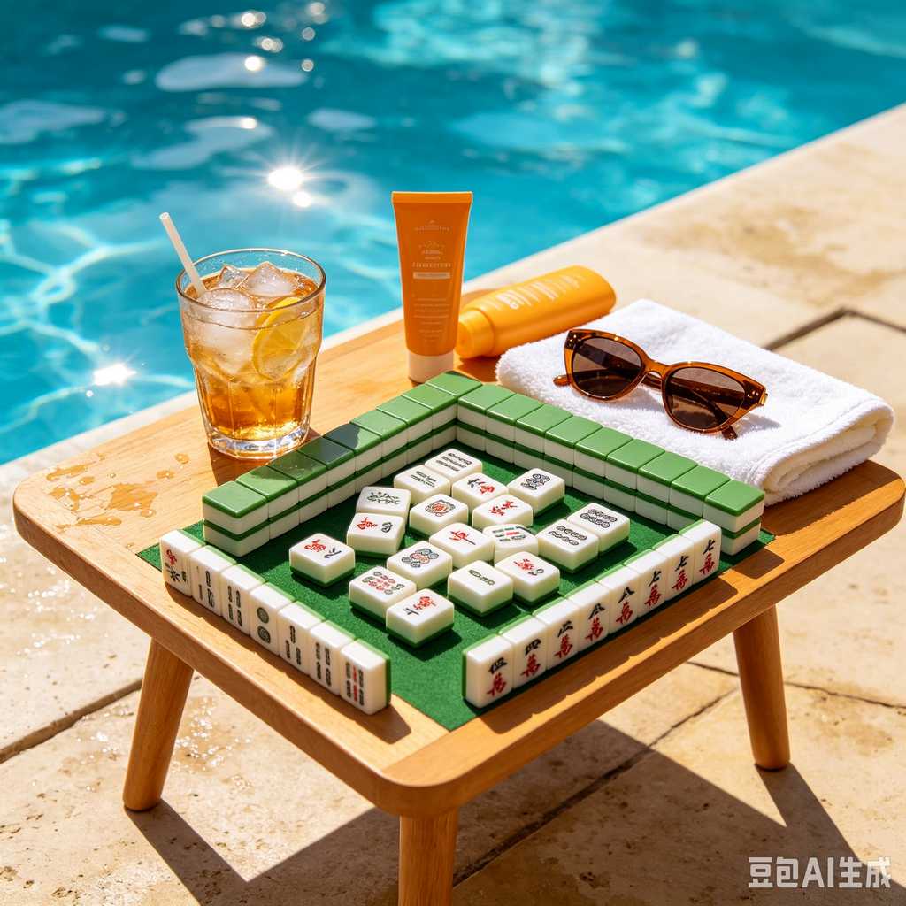 water resistant print mahjong tiles