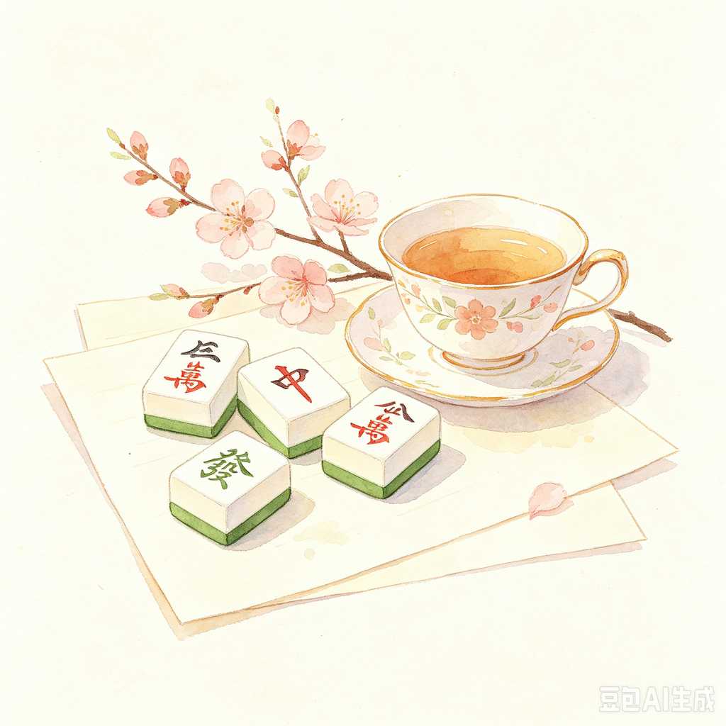 gloss texture mahjong tiles