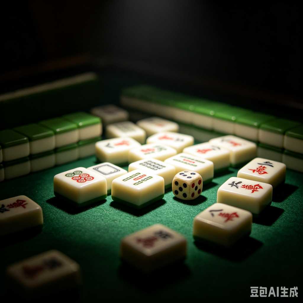 flat print mahjong set